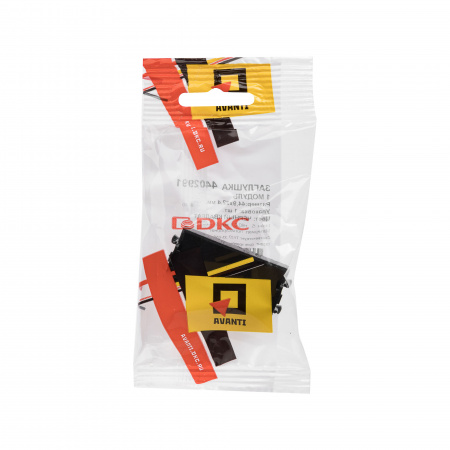 4402991 Avanti Заглушка Черный квадрат модульная, кат.     5е, 1 модульная DKC 