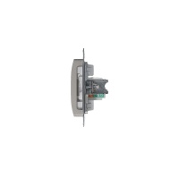 GLOSSA Розетка компьютерная RJ45 категория 5E механизм платина Systeme Electric GSL001281K