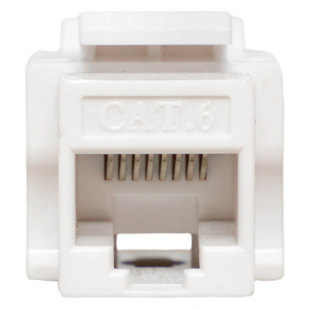 Модуль Keystone TERACOM PRO Cat.6 RJ-45 неэкранированный 110 IDC 90 градусов белый EKF TRP-KSTN-90D-6UTP-WH