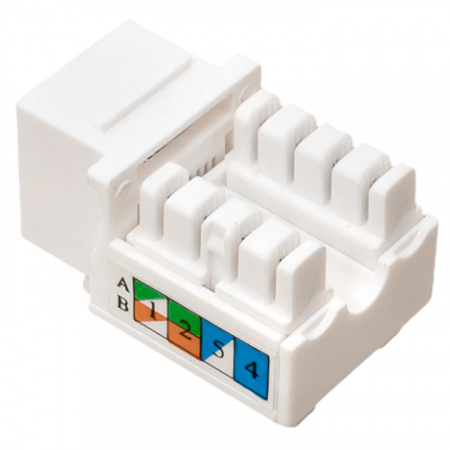 Модуль Keystone TERACOM PRO Cat.6 RJ-45 неэкранированный 110 IDC 90 градусов белый EKF TRP-KSTN-90D-6UTP-WH