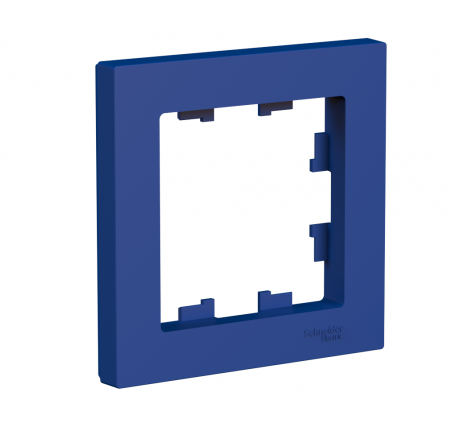 ATLASDESIGN рамка однопостовая, АКВАМАРИН Systeme Electric ATN001101