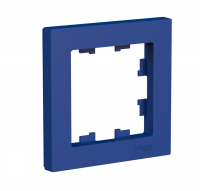 ATLASDESIGN рамка однопостовая, АКВАМАРИН Systeme Electric ATN001101