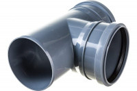Тройник канализационный 87.5 град. 110 х 110 Политэк 201187