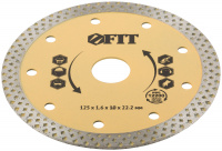 Диск отрезной алмазный ''Универсал-Плюс'' (сухая и влажная резка) 125х1.6х10х22.2 мм FIT 37437