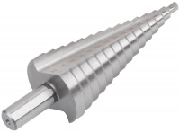 Сверло ступенчатое HSS (Р6М5) по металлу, 15 ступеней, 4-32 мм FIT 36400