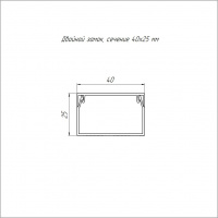 Кабель-канал белый 2-й замок в п/э 40х25 мм (30м/уп) Промрукав PR.0540251