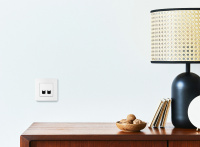 ETIKA Двойная розетка RJ 45 категория 5е UTP белый Legrand/Daccord 672255