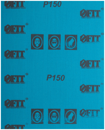Листы шлифовальные водостойкие на тканевой основе, алюминий-оксидные, Профи 230х280 мм, 10 шт P150 FIT 38197