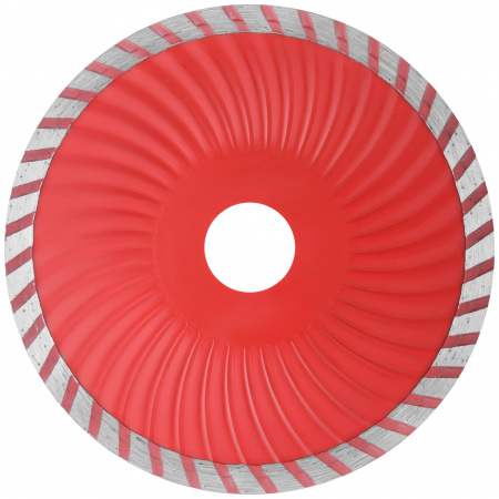 Диск отрезной алмазный ''Турбо-волна'' (сухая и влажная резка) 125х2.2х7.0х22.2 мм КУРС 37272