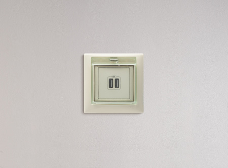 VALENA Розетка двойная USB слоновая кость Legrand/Daccord 774170