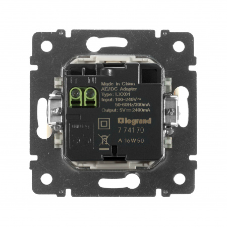 VALENA Розетка двойная USB слоновая кость Legrand/Daccord 774170