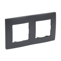 ETIKA Рамка 2 поста антрацит Legrand/Daccord 672582