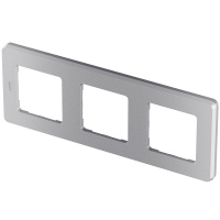 Рамка 3 поста INSPIRIA алюминий Legrand/Daccord 673952