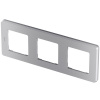 Рамка 3 поста INSPIRIA алюминий Legrand/Daccord 673952