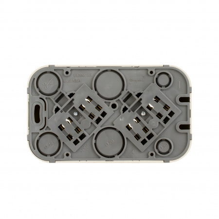 Quteo розетка двойная без заземления без шторок - 16 A - 250 В IP 20 - Слоновая кость Legrand/Daccord 782261