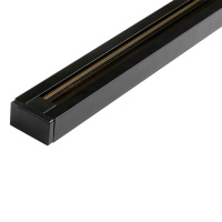 Шинопровод чёрный 2м PTR 2M-BL с токоподводом и заглушкой JazzWay 5010710