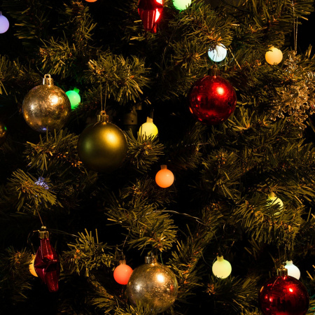 Гирлянда светодиодная Радуга-1 5м 30 светодиодов RGB свет Провод зеленый ULD-S0500-030/DGA RGB IP20 RAINBOW-1 Uniel UL-00005470