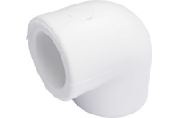 Угольник 40 мм 90 град., полипропиленовый, белый Политэк 9000000340