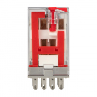 Реле промежуточное с кнопкой и мех. Индикацией RPAt 22/4 5A 230В AC AVERES EKF rpat-22-4-230AC