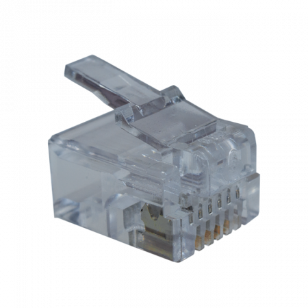 Коннекторы 6P6C (Телефонные разъемы) (RJ-11) Уп. 100шт. SUPRLAN 10-0228