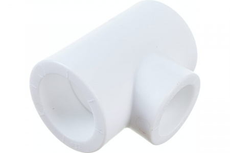 Тройник полипропиленовый PPR переходной 32х25х32мм белый Политэк 9300322532