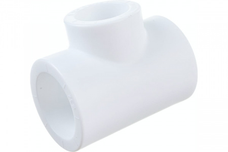 Тройник полипропиленовый PPR переходной 32х25х32мм белый Политэк 9300322532