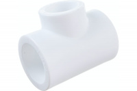 Тройник полипропиленовый PPR переходной 32х25х32мм белый Политэк 9300322532