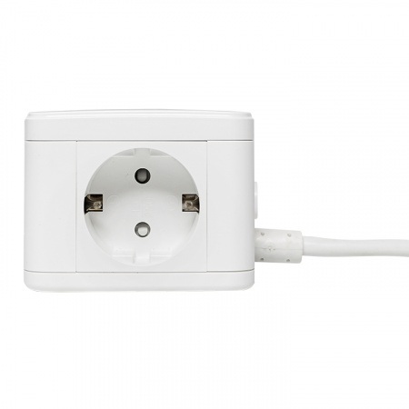 Удлинитель Куб 2 гнезда 3USB 2.4А+зарядное        устройство 1.3 метра 1мм2 EKF UBA-CUB-3-WC