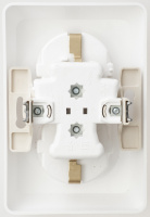 ЭТЮД Розетка двойная скрытой установки с заземлением без шторок 16А 250B, белый Systeme Electric PC16-107B