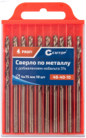 Сверло по металлу Cutop Profi с кобальтом 5%, 4 x 75 мм (10 шт) CUTOP 48-40-10 FIT