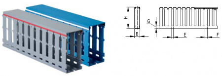Короб перфорированный 25х30 RL75 2 серый QUADRO DKC 00126RL