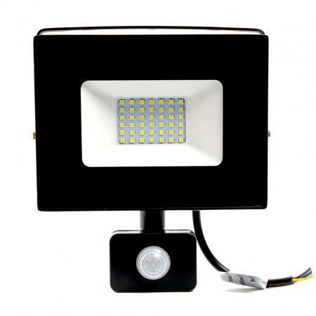 LL-908 29558 Прожектор светодиодный ДО-50w с ИК датчиком 6400K 4750Лм IP44 FERON 