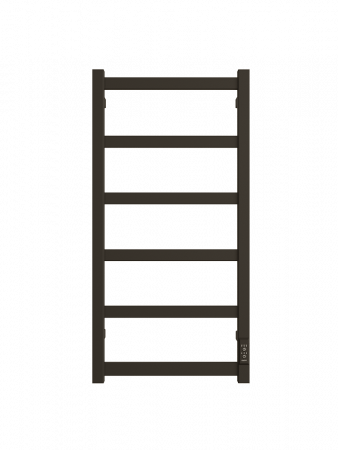 4657763840426 Полотенцесушитель электрический из квадратного профиля J plaza neo 80/40 с диммером цвет чёрный матовый ДВИН 