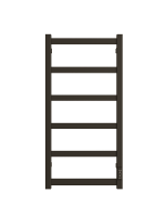 Полотенцесушитель электрический из квадратного профиля J plaza neo 80/40 с диммером цвет чёрный матовый ДВИН 4657763840426