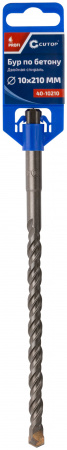 Бур по бетону , Profi, двойная резьба, SDS-Plus, 12 х 210 мм CUTOP 40-12210