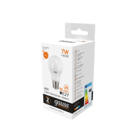 Лампа светодиодная LED 7 Вт 520 лм 3000К AC180-240В E27 А60 (груша) теплая Elementary GAUSS 23217A