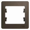 GLOSSA Рамка 1 пост шоколад Systeme Electric GSL000801