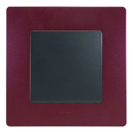 672601 Выключатель одноклавишный, автоматические клеммы 10 AX 250В, антрацит Legrand/Daccord 