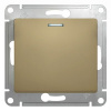 Выключатель одноклавишный, с подсветкой, в рамку, схема 1а, титан Systeme Electric GSL000413