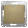 Выключатель одноклавишный, с подсветкой, в рамку, схема 1а, титан Systeme Electric GSL000413
