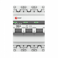 Выключатель нагрузки ВН-125 3P 100А PROxima EKF SL125-3-100-pro