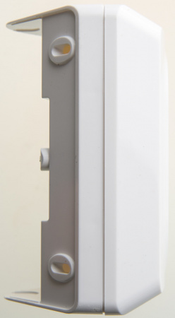 ЭТЮД Розетка угловая двойная наружная с заземлением со шторками 16А 250B белый Systeme Electric PA16-108B