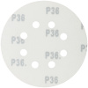 85-616 Круги абразивные шлифовальные перфорированные на ворсовой основе под ''липучку'' (Р36, 125 мм, 5шт), Profi CUTOP 