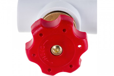 Вентиль 25 полипропиленовый PPR белый Политэк 9700000025