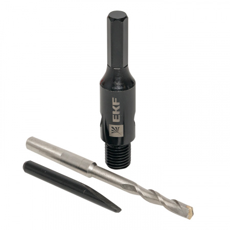 ad-hex Адаптер Hex M16 с центровочным сверлом Expert EKF 