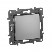 Выключатель одноклавишный, автоматические клеммы 10 AX 250В, алюминий Legrand/Daccord 672401