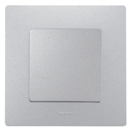 672401 Выключатель одноклавишный, автоматические клеммы 10 AX 250В, алюминий Legrand/Daccord 