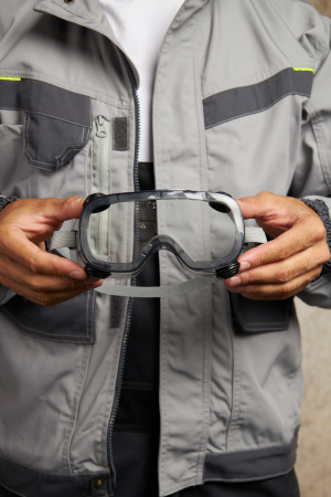 RUIZ1VI Очки закрытые защитные RUIZ1 с прозрачной линзой с непрямой вентиляцией Delta Plus 