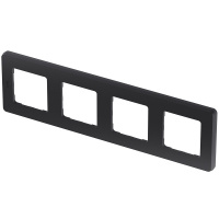 Рамка 4 поста INSPIRIA антрацит Legrand/Daccord 673963