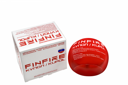 Устройство порошкового пожаротушения автономное   КУПОЛ FINFIRE АУПП КУПОЛ 4607043135575